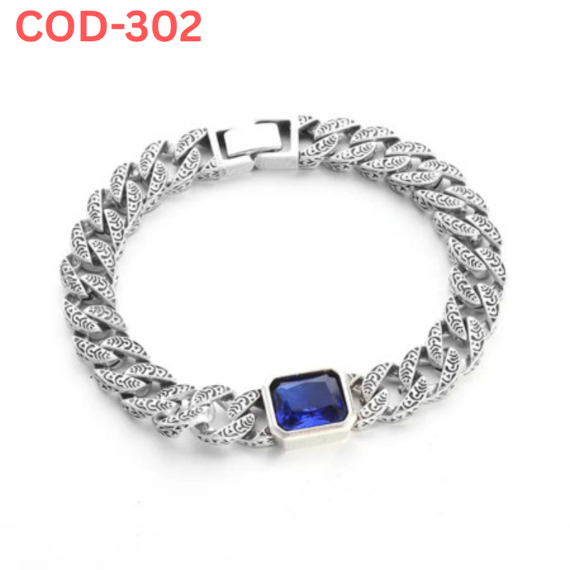 Blue Stone New Stainless-Steel Bracelet [SB-302]